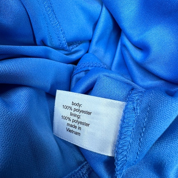 Lane Bryant One Shoulder Ruffle Maxi Dress Polka Dots Blue Plus Size 18/20 NWT - Picture 11 of 13